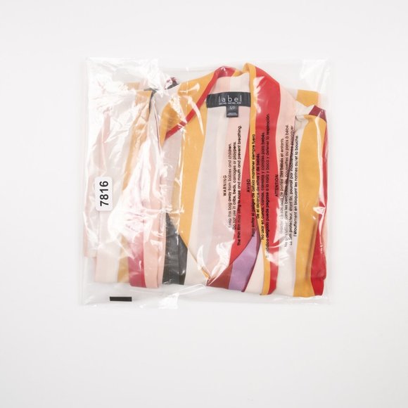 LABEL RACHEL RACHEL ROY multi-color striped sleeveless top with tie size S - Picture 8 of 8